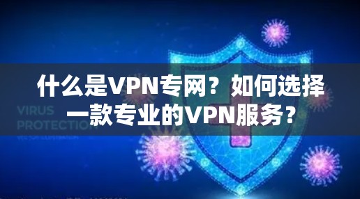 什么是VPN专网？如何选择一款专业的VPN服务？