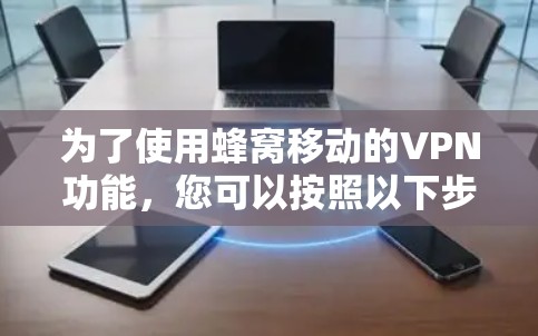 为了使用蜂窝移动的VPN功能，您可以按照以下步骤操作