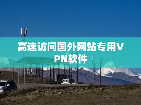 高速访问国外网站专用VPN软件