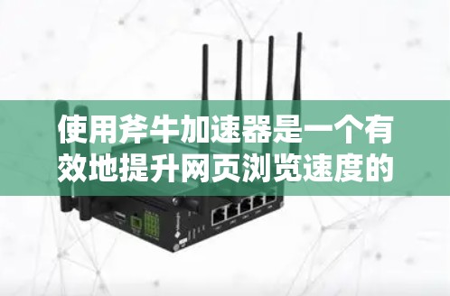 使用斧牛加速器是一个有效地提升网页浏览速度的方法，以下是一步步的指南